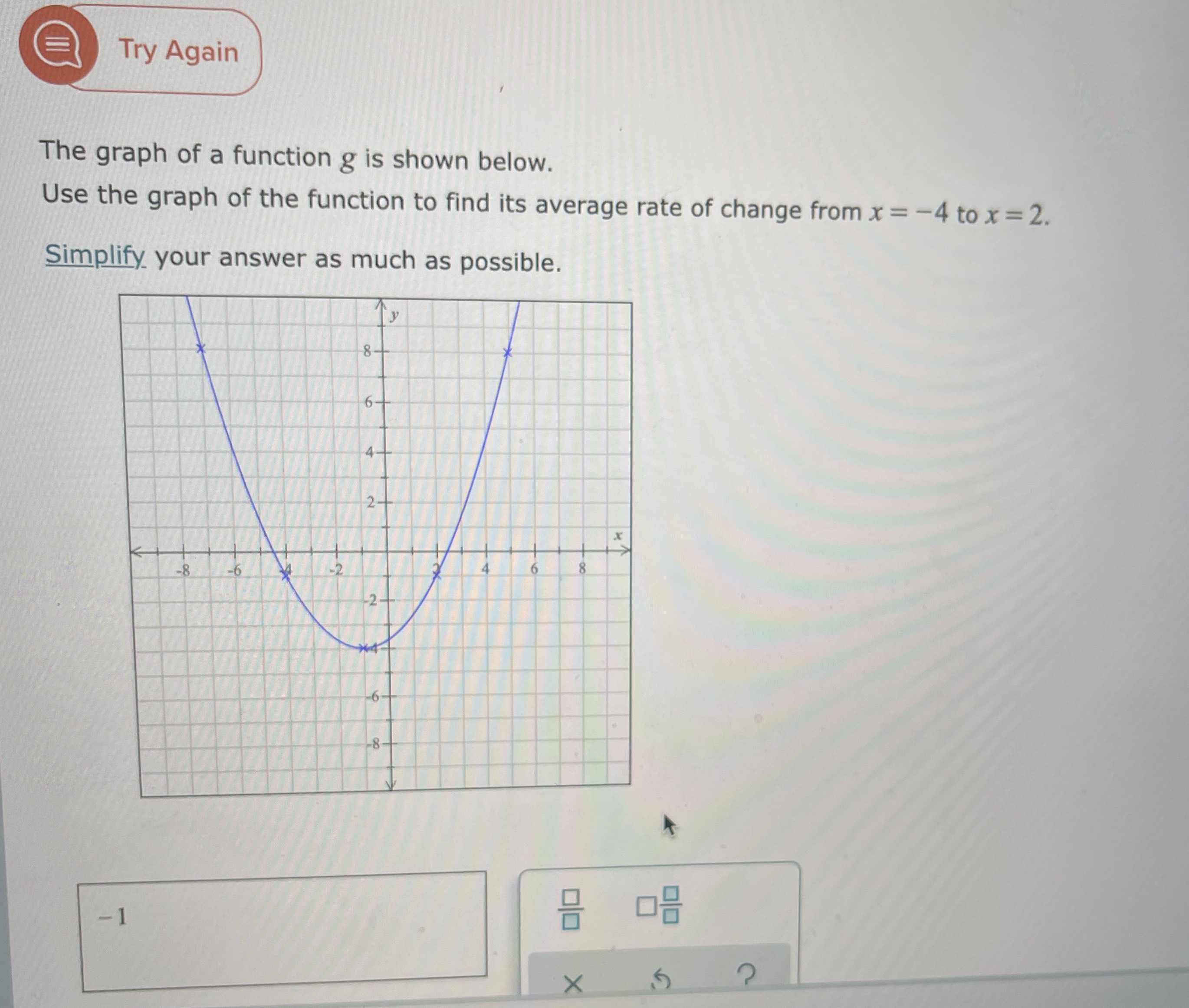 The Graph Of A Function G Is Shown Below Us Cameramath