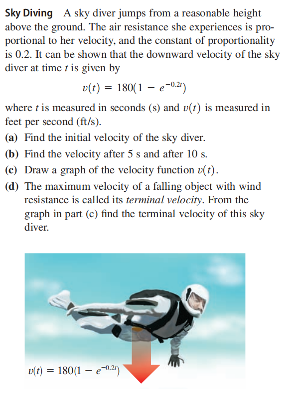 Sky Diving A sky diver jumps from a reasonable hei... CameraMath