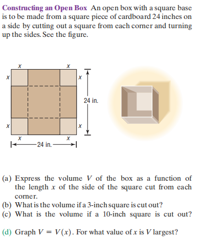 Constructing an Open Box An open box with a square...
