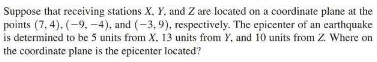 Suppose that receiving stations \(X , Y\) , and \...