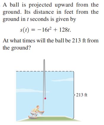 A ball is projected upward from the ground. Its di...