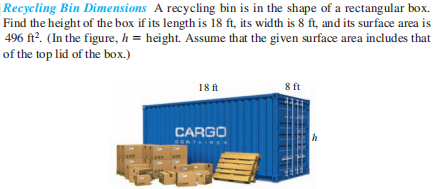 Recycling Bin Dimensions A recycling bin is in the...
