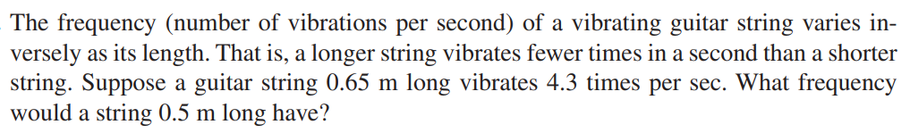 The frequency (number of vibrations per second) o...