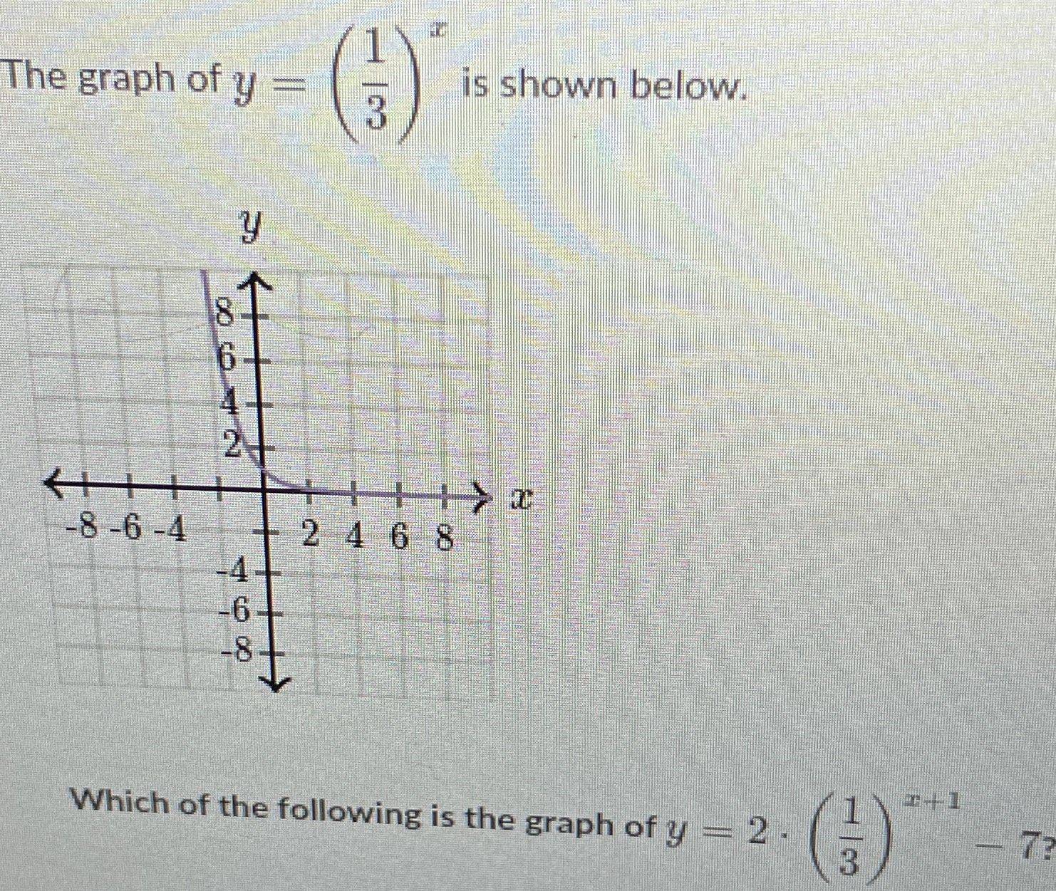 the-graph-of-y-frac-1-3-x-cameramath