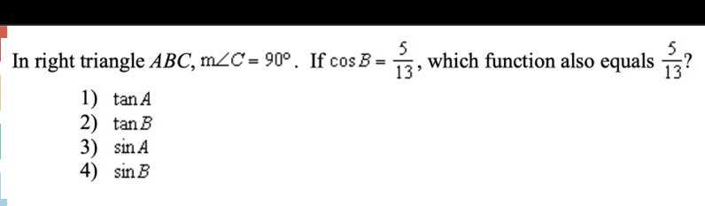 In right triangle \( A B C , m \angle C = 90 ^ { \...