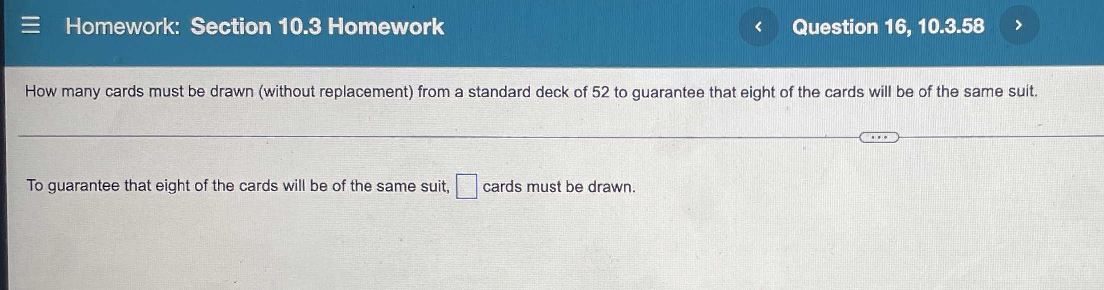How many cards must be drawn (without replacement) from a standard deck