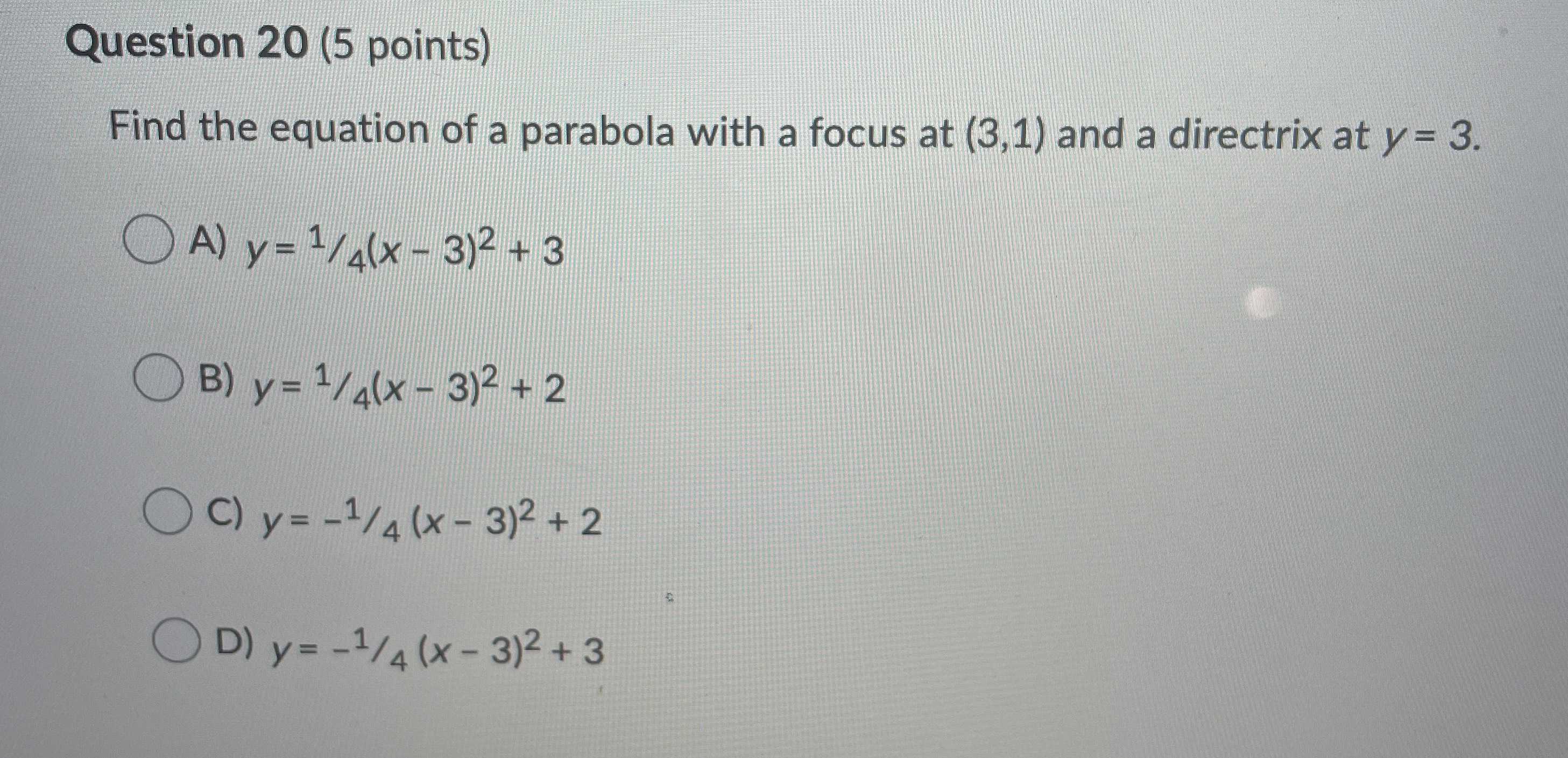 find-the-equation-of-a-parabola-with-a-focus-at-cameramath