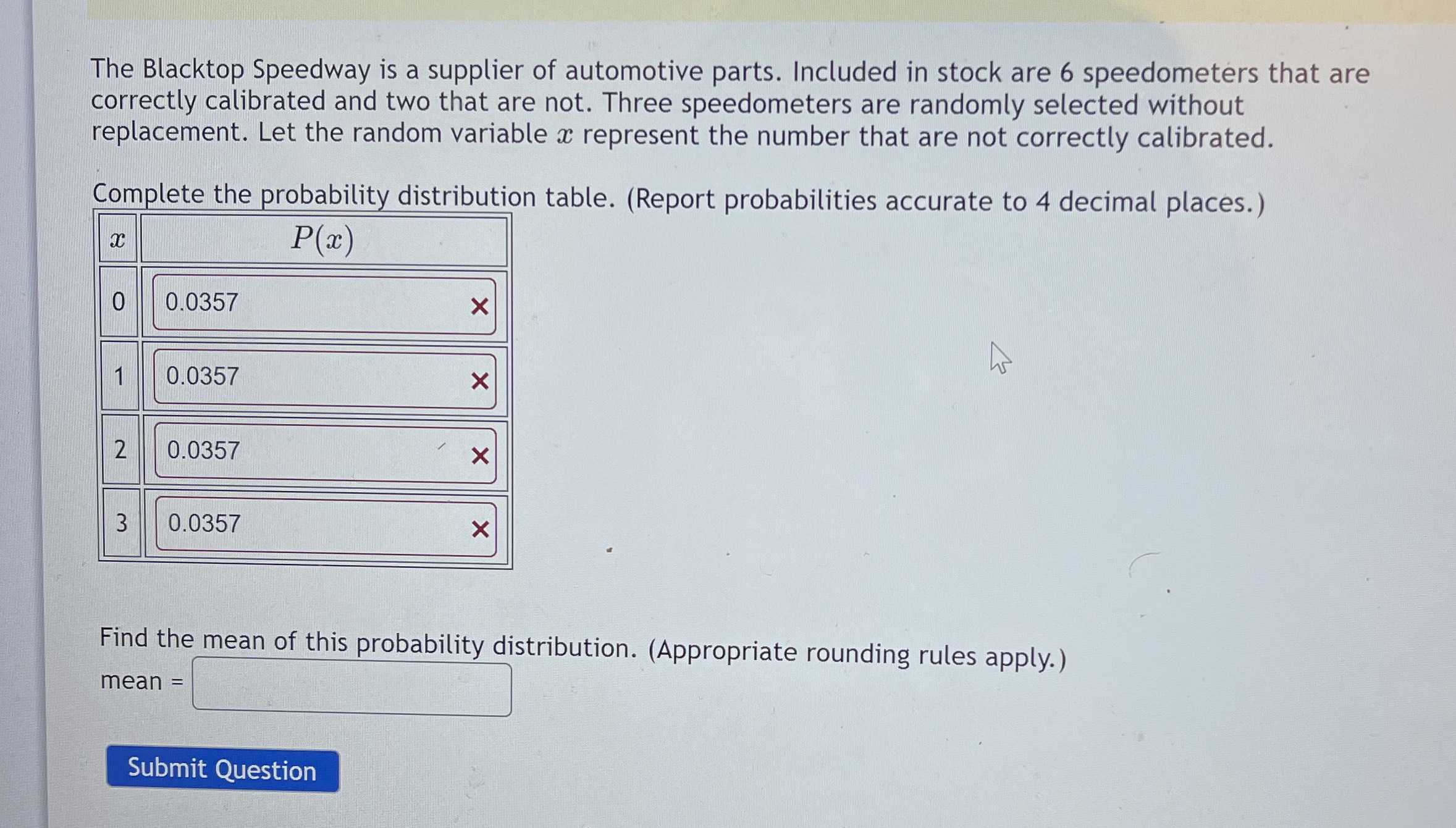 The Blacktop Speedway is a supplier of automotive parts. Included in