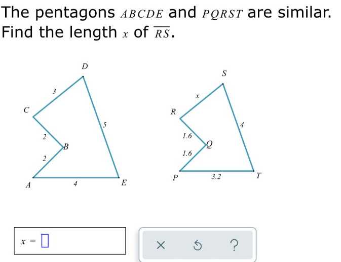 The Pentagons ABCDE And PQRST Are Similar. Find Th... - CameraMath