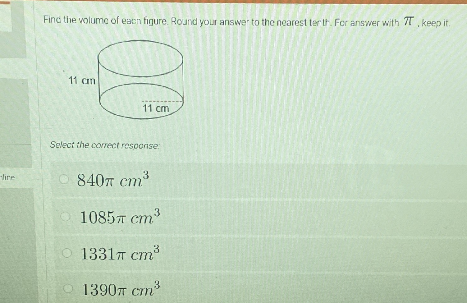 geometry assignment find the volume of each figure