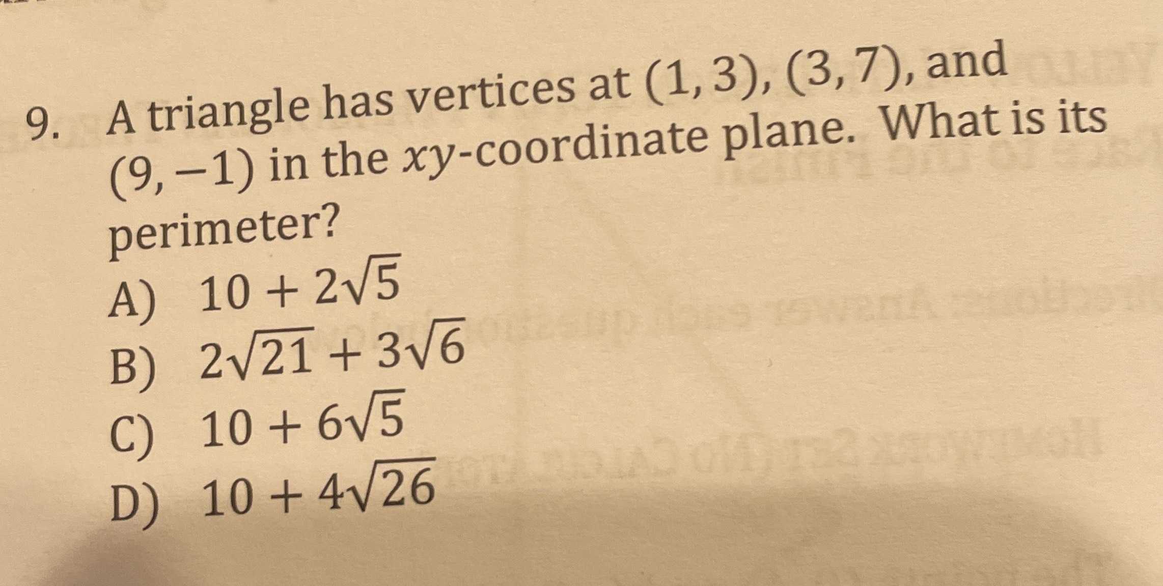 A Triangle Has Vertices At 13 37 Cameramath 0356