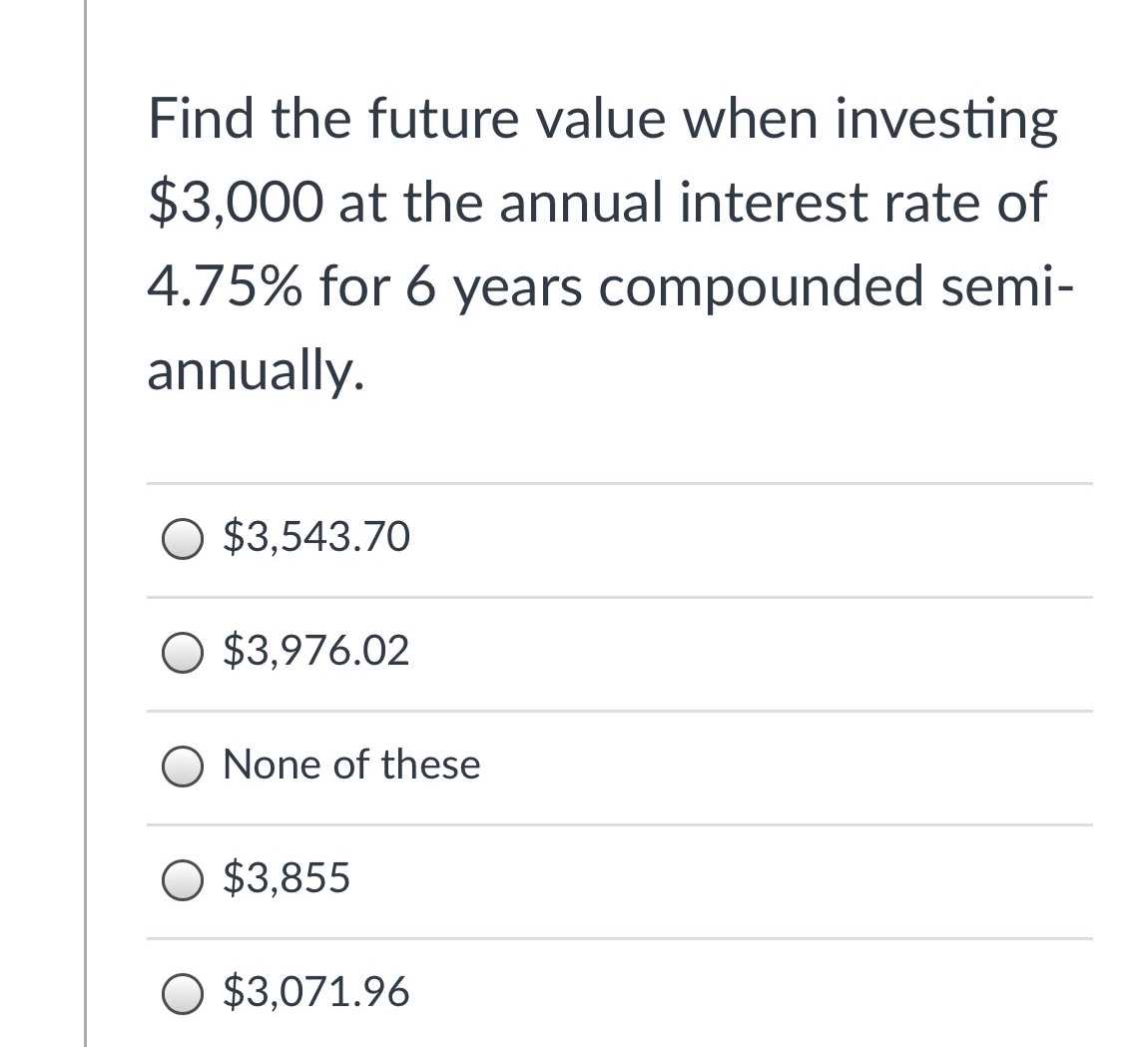 Future Value Of