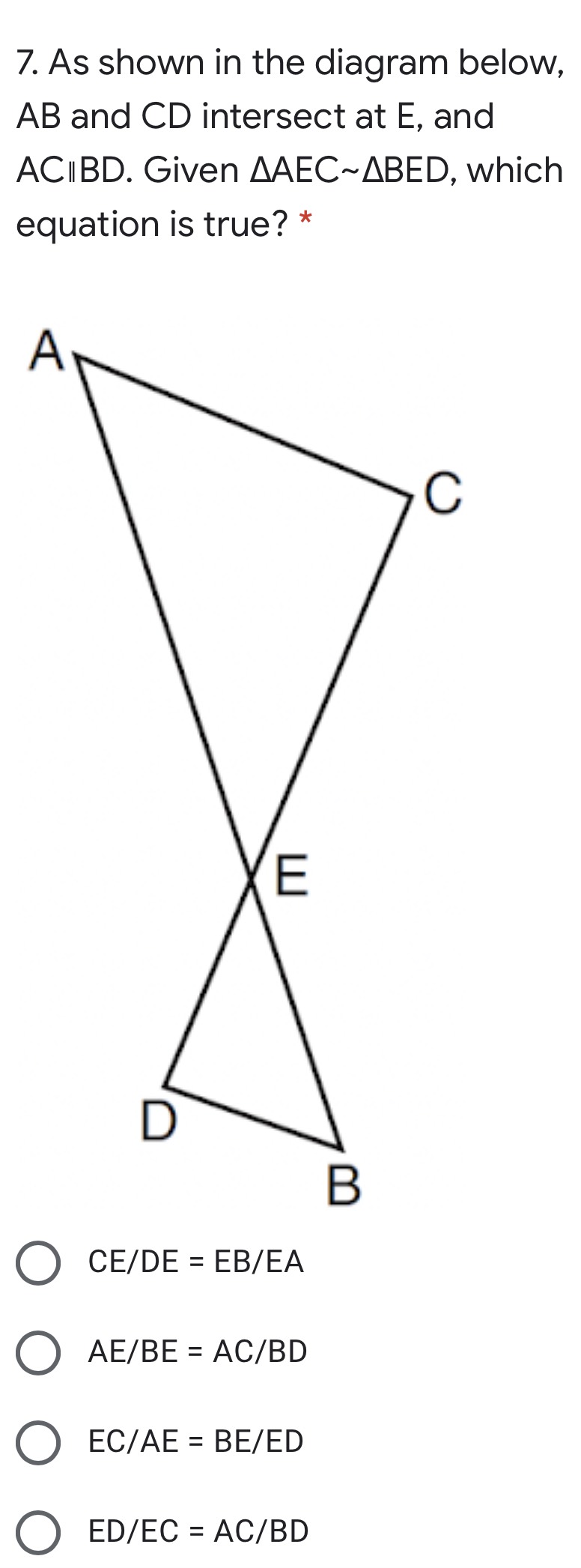 7. As Shown In The Diagram Below, \( A B \) And \(... - CameraMath