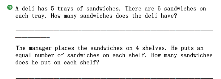 A deli has \( 5 \) trays of sandwiches. There are ...