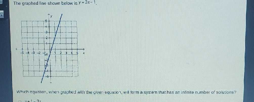 the-graphed-line-shown-below-is-y-3-x-1-cameramath