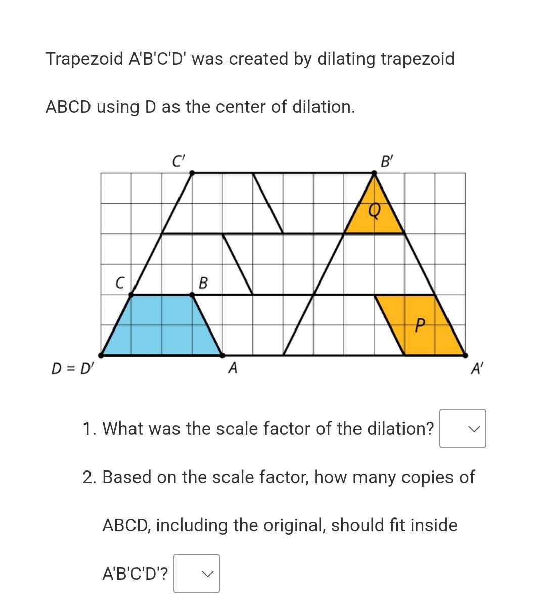 Trapezoid \( A ^ { \prime } B ^ { \prime } C ^ { \... - CameraMath