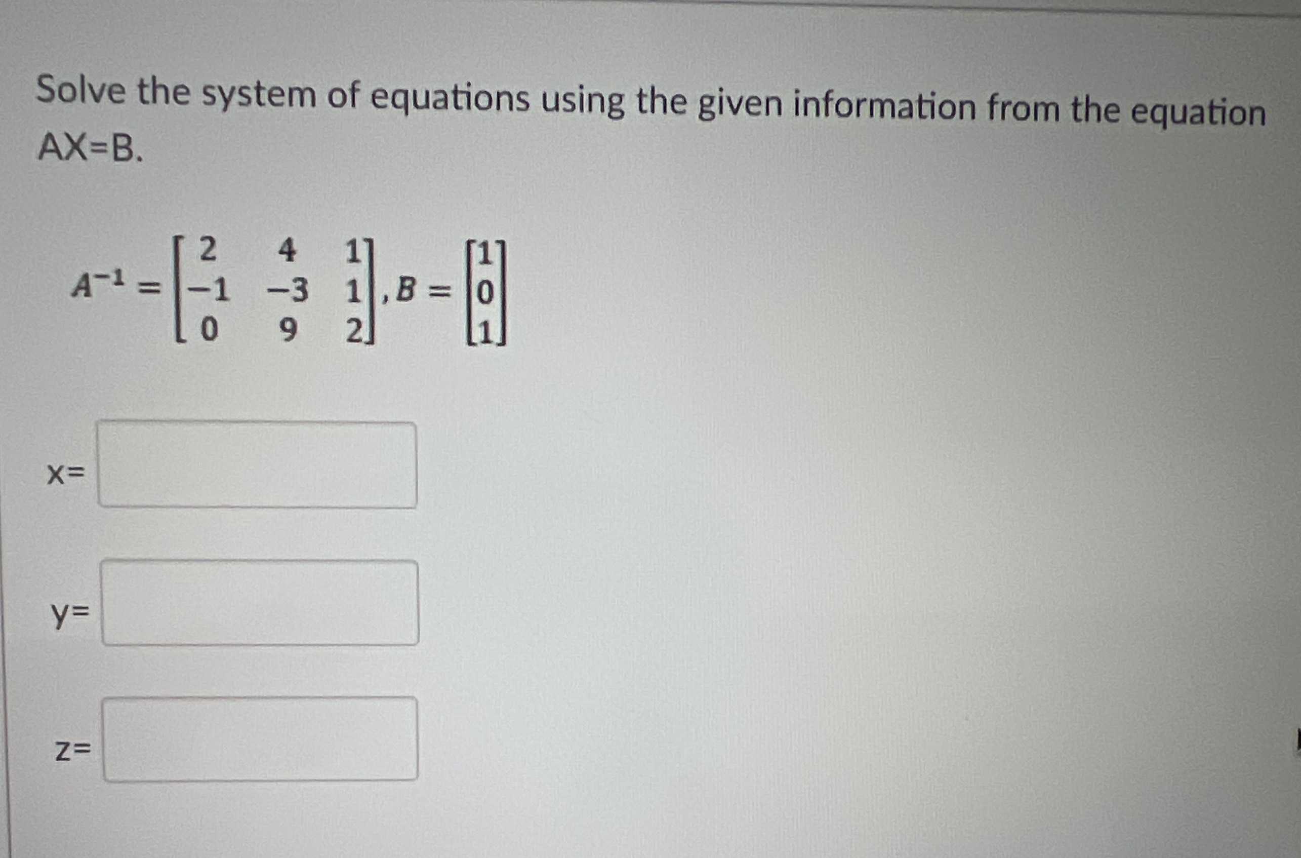 solve-the-system-of-equations-using-the-given-info-cameramath