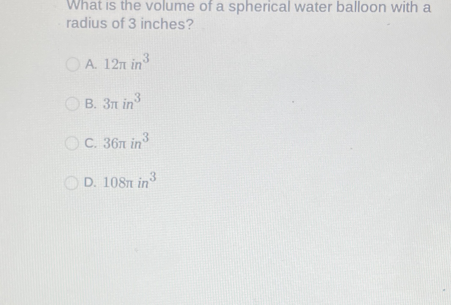 what-is-the-volume-of-a-spherical-water-balloon-wi-cameramath