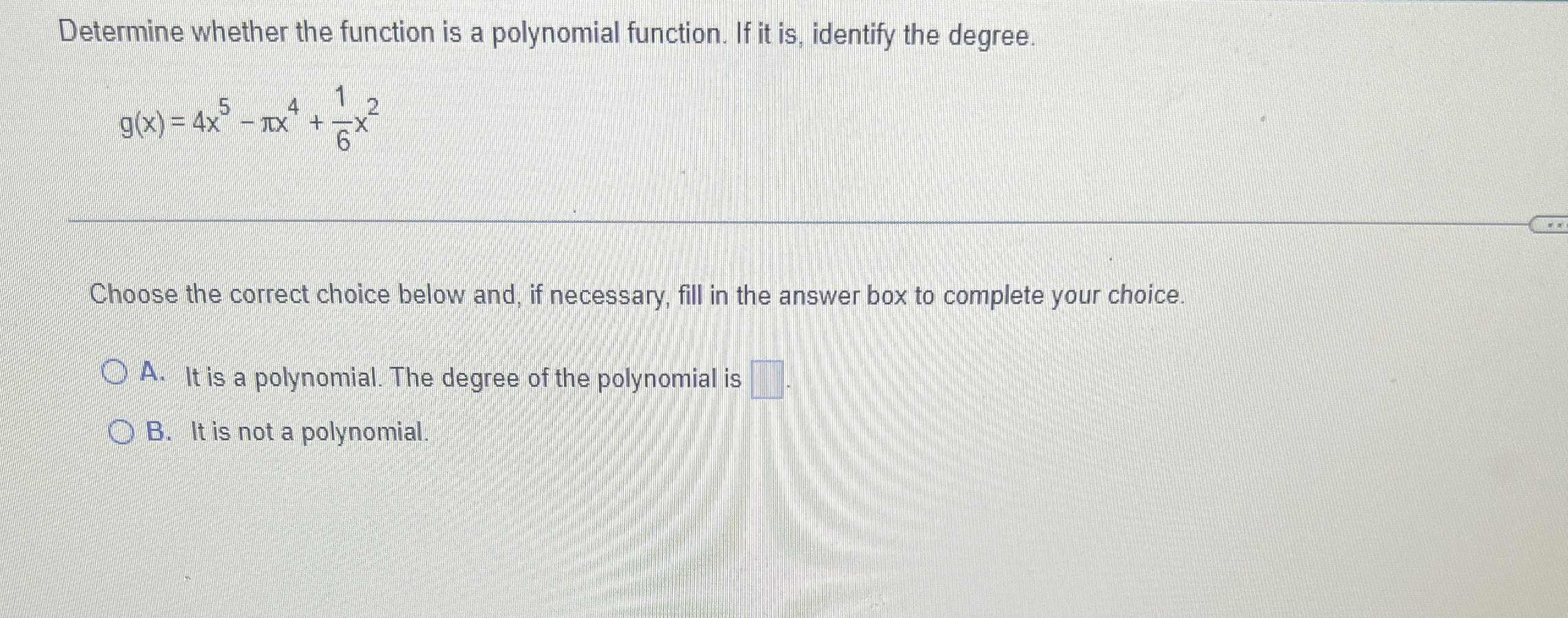 What Is A Polynomial Function Simple Definition