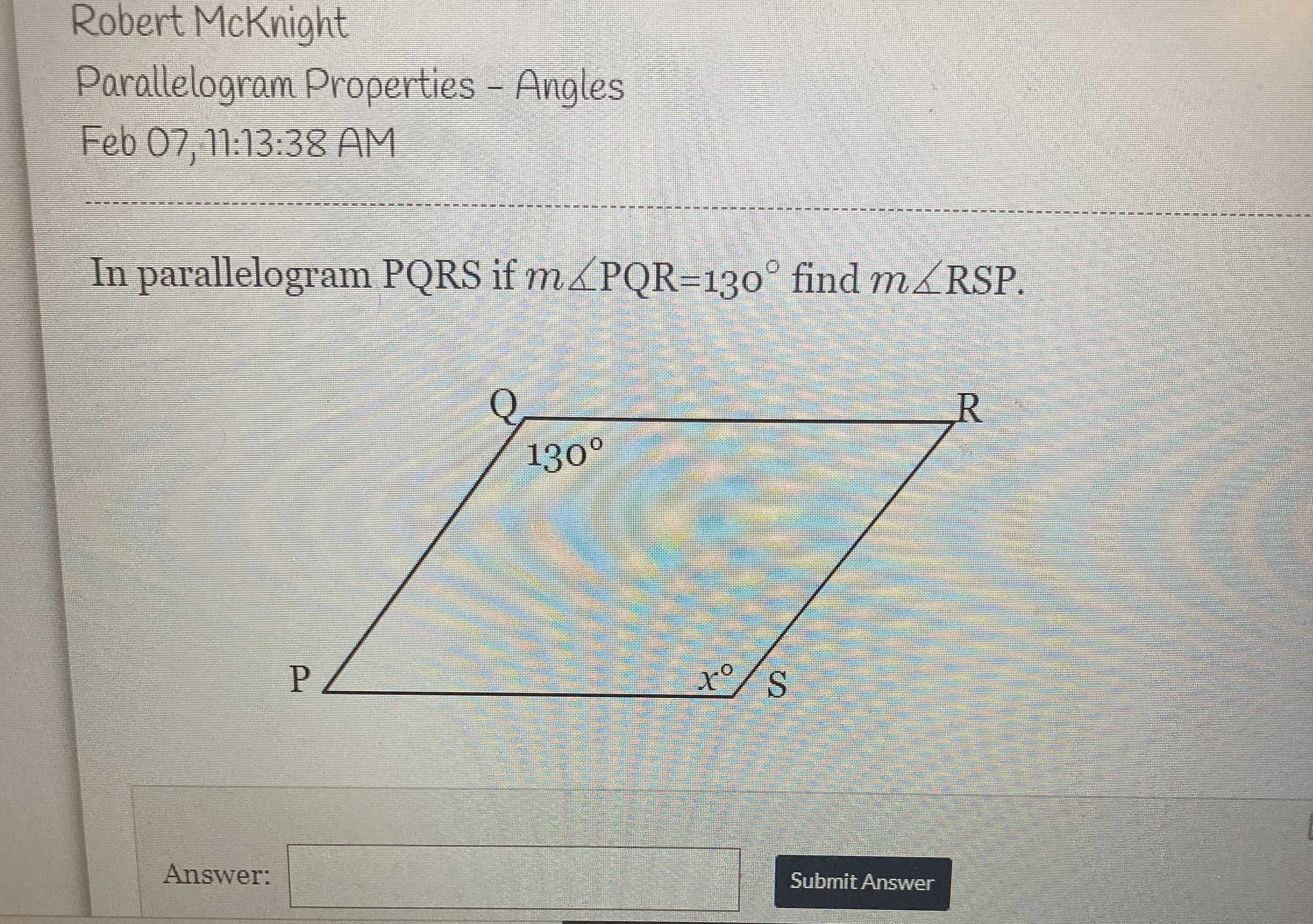 In Parallelogram PQRS If M angle PQR 1 CameraMath