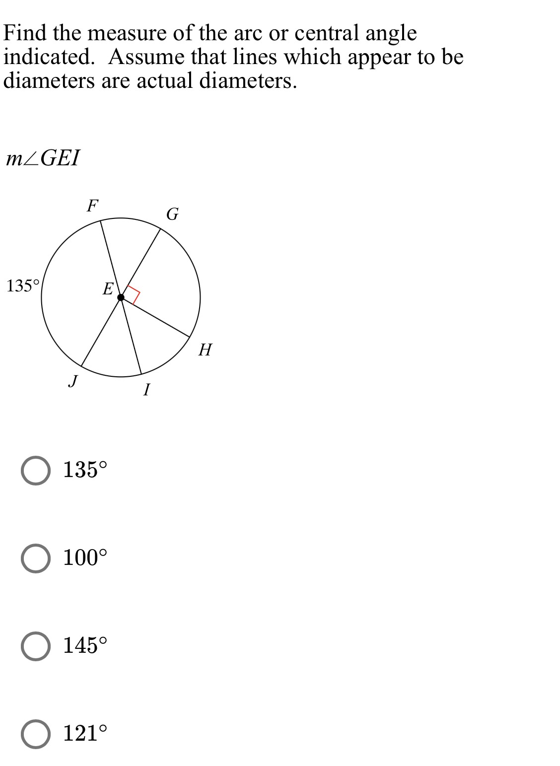 Find The Measure Of The Arc Or Central Angle Indic Cameramath