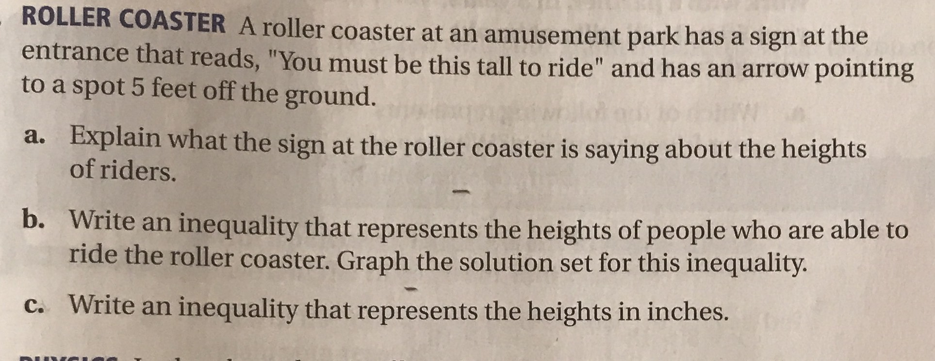 ROLLER COASTER A roller coaster at an amusement pa...