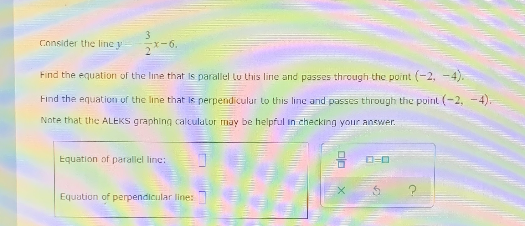 consider-the-line-y-frac-3-2-x-6-cameramath