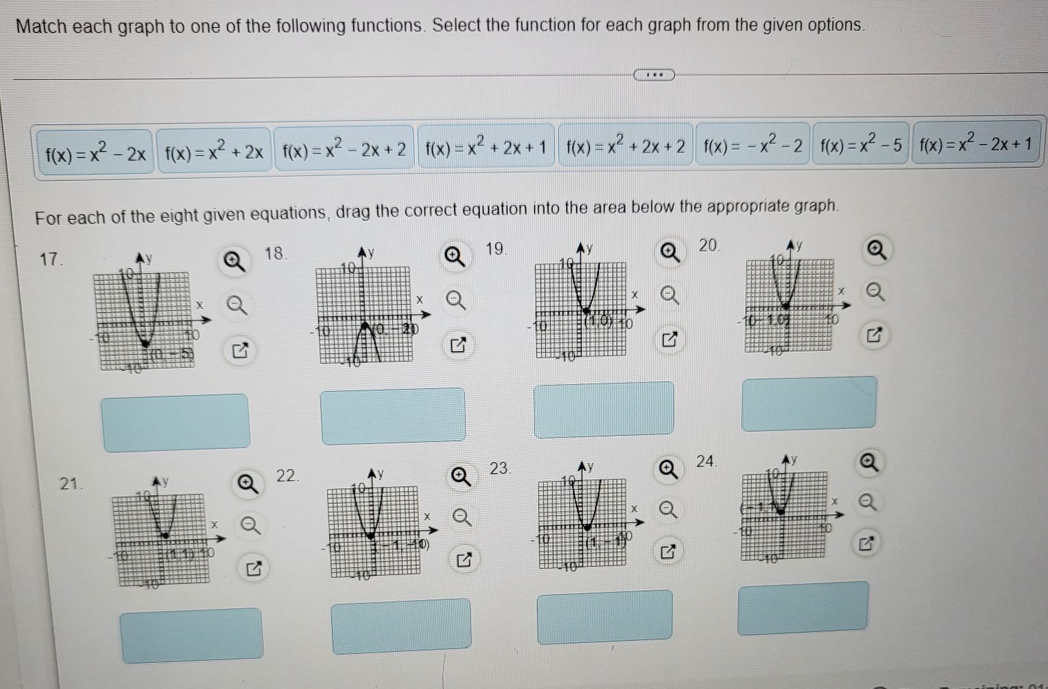 Match Each Graph To One Of The Following Functions Cameramath