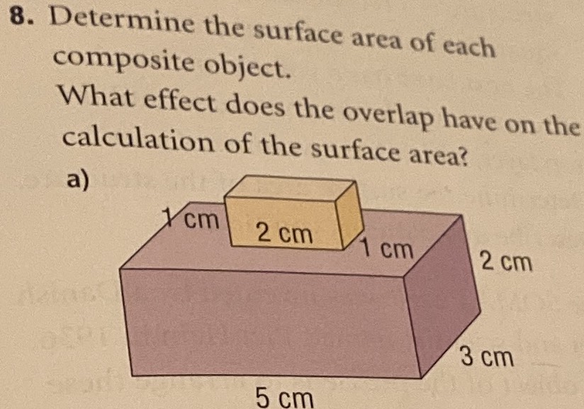 Determine The Surface Area Of Each Composite Objec CameraMath