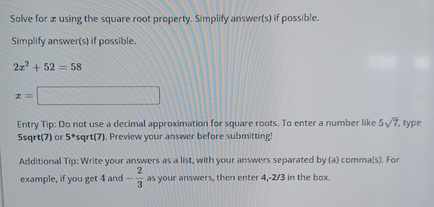 solve-for-x-using-the-square-root-property-cameramath