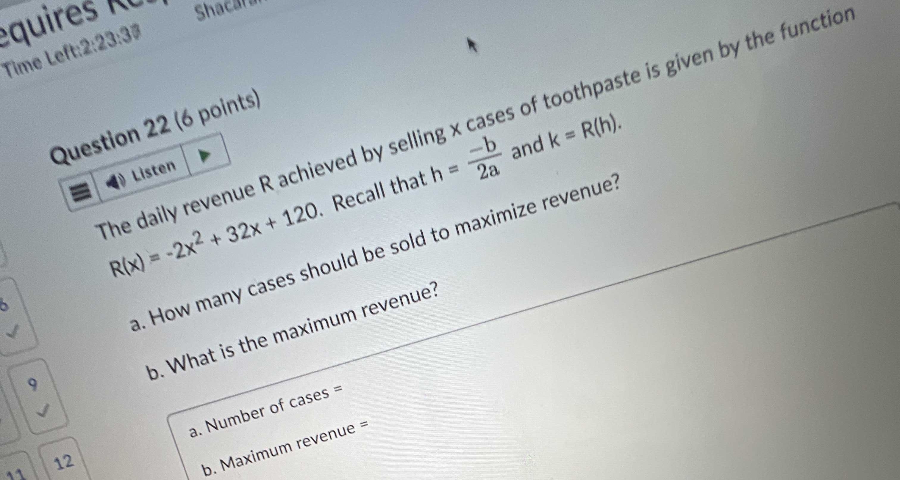 the-daily-revenue-r-achieved-by-selling-x-cases-of-toothpaste-is-given