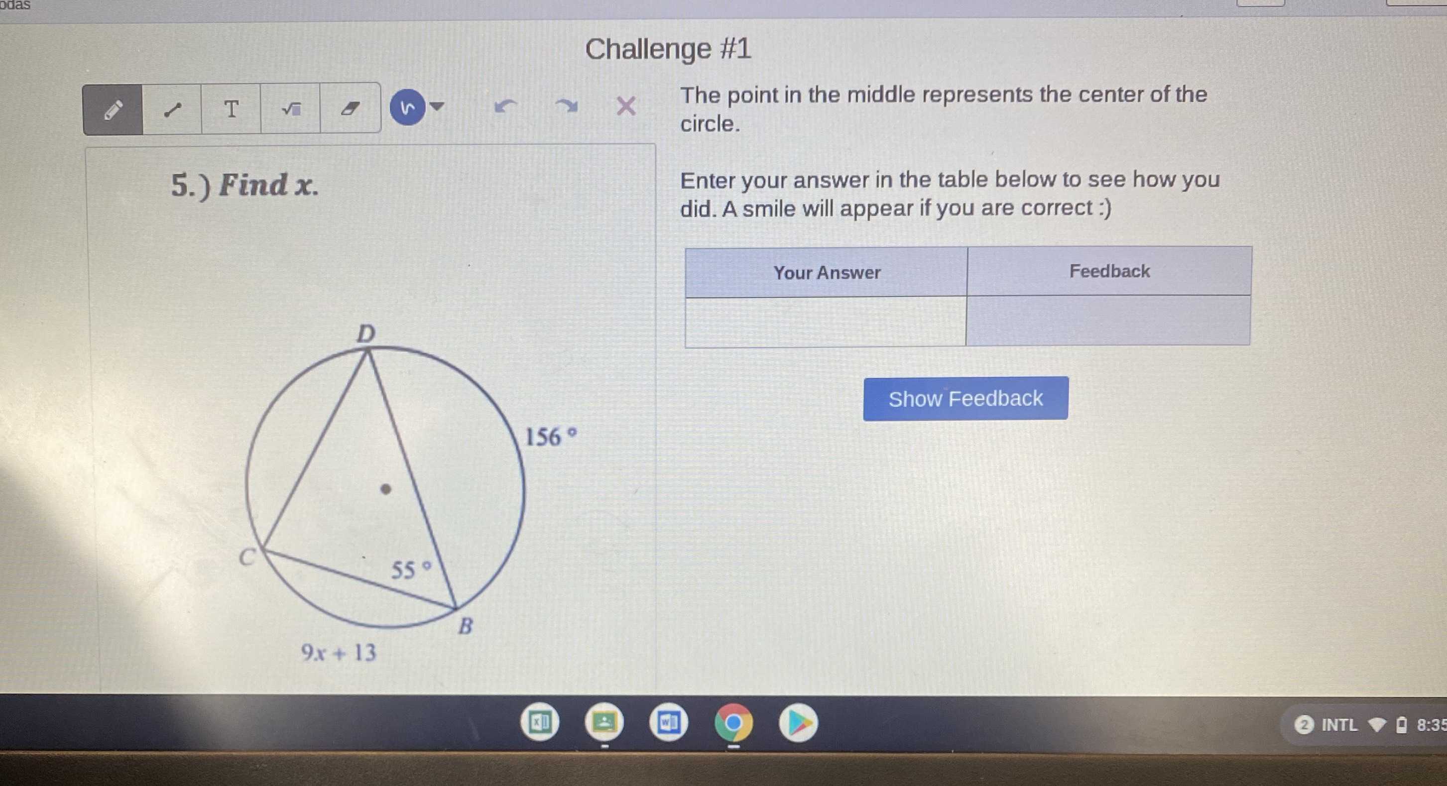 What Is The Point In The Middle Of A Circle Called