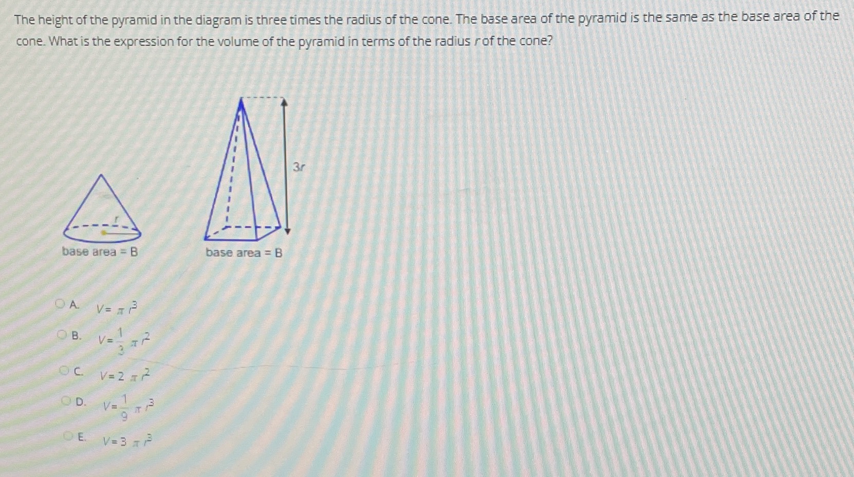 The Height Of The Pyramid In The Diagram Is Three CameraMath