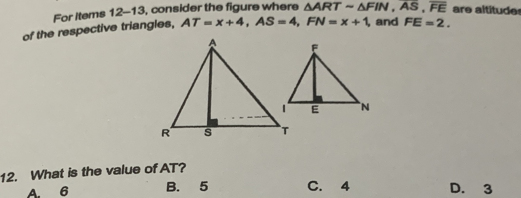 For Ltems 12-13, Consider The Figure Where \( \tri - Cameramath