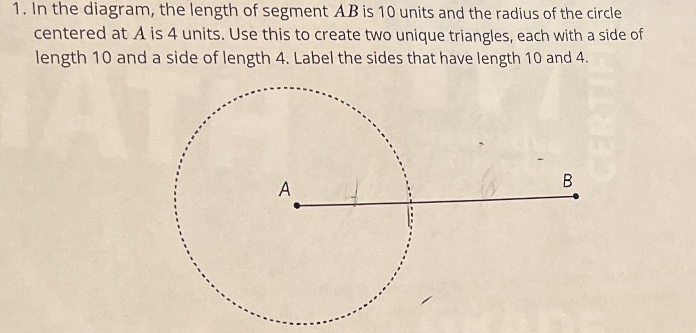 In the diagram, the length of segment \( A B \) is... - CameraMath