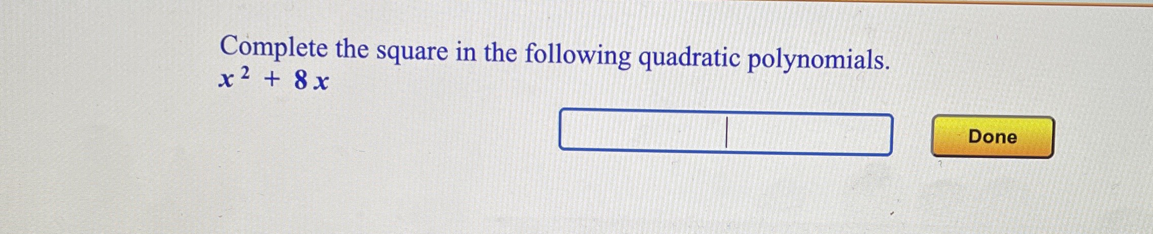 [Solved]: Complete the square in the following quadratic polynomials ...