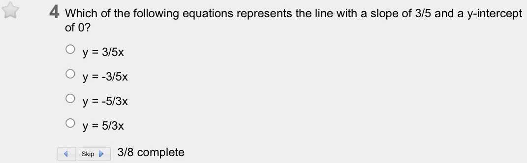 \(4 \) Which of the following equations represents...