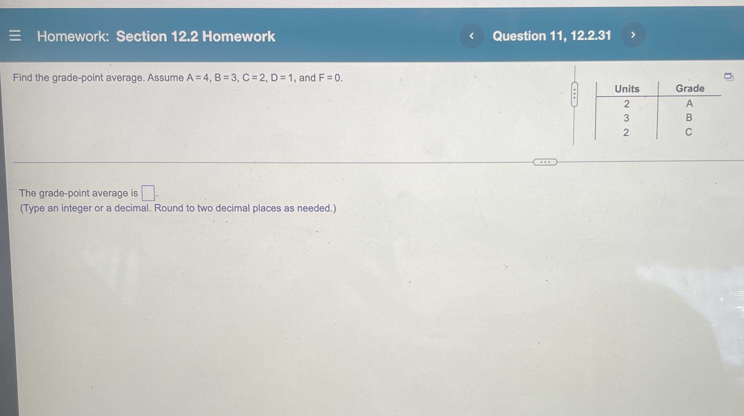 find-the-grade-point-average-assume-a-4-b-cameramath