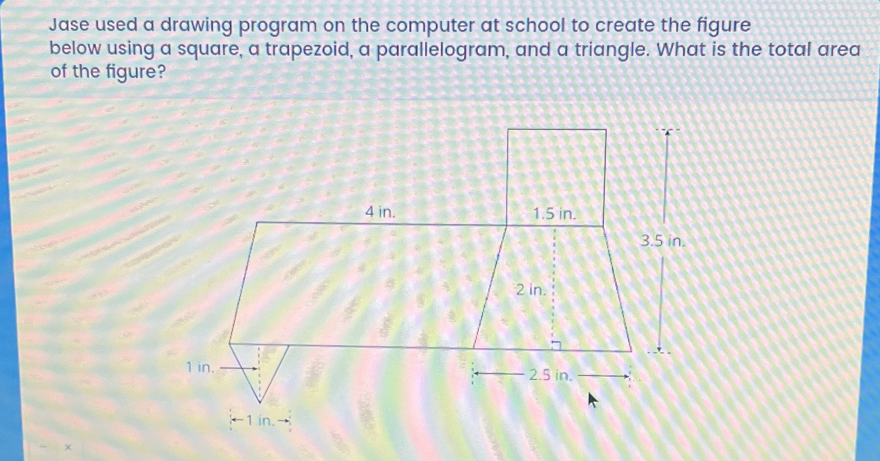 Jase used a drawing program on the computer at school to create the