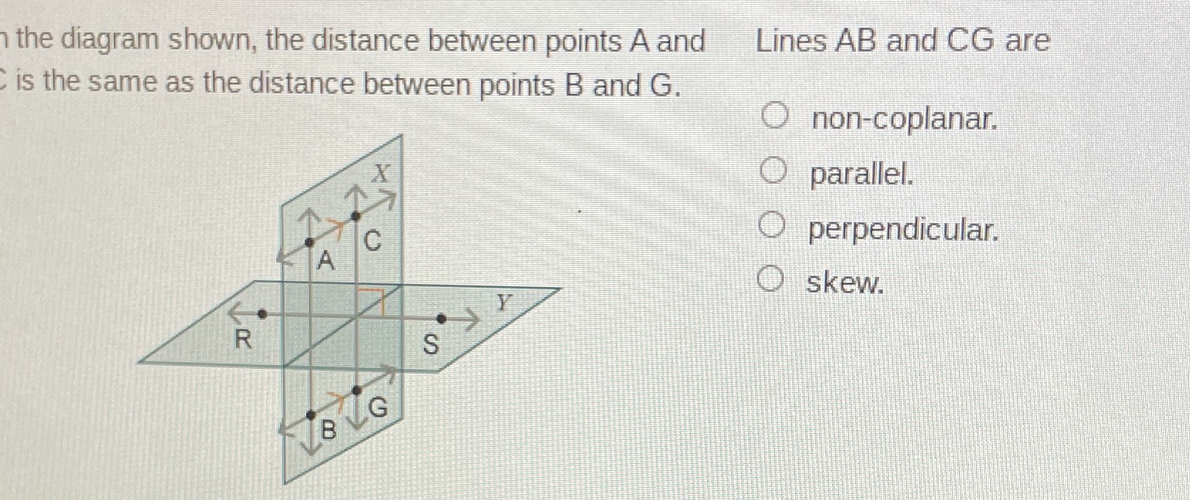 The Diagram Shown, The Distance Between Points \( ... - CameraMath