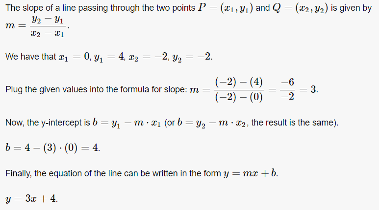 Find The Slope-intercept Equation Of The Line Graphed Below. - UpStudy ...