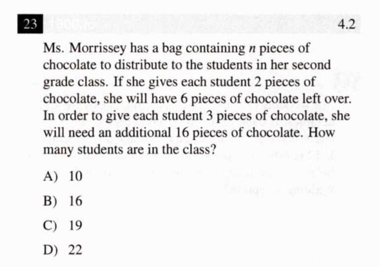 \(23 \) Ms. Morrissey has a bag containing \( n \)...