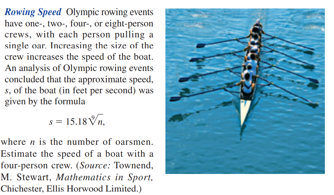 Rowing Speed Olympic rowing events have one- , two...