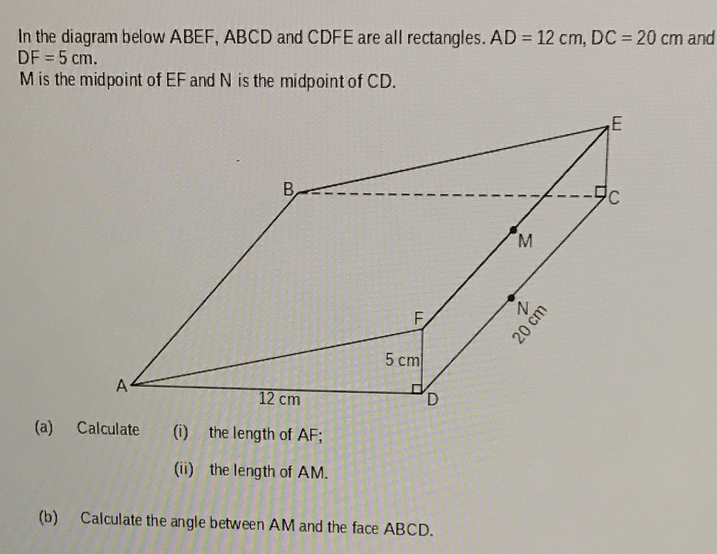 In the diagram below \( A B E F , A B C D \) and \... - CameraMath