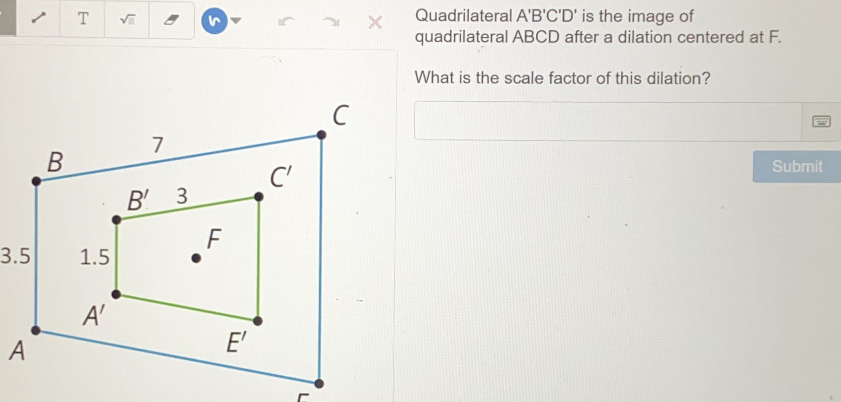 Quadrilateral A B C D is the image of quadrilater CameraMath