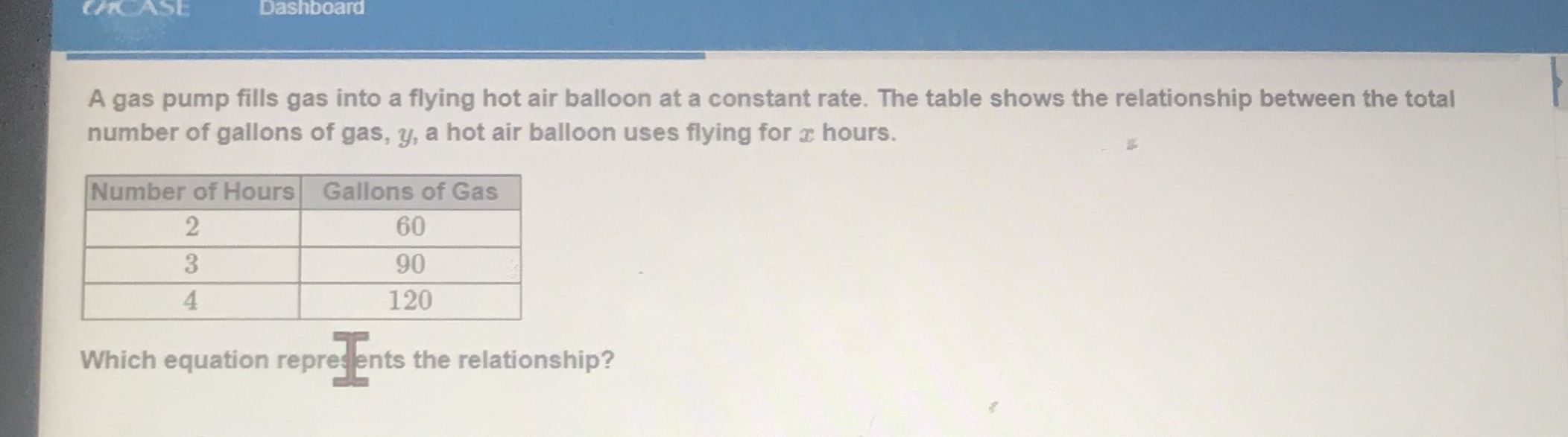 A gas pump fills gas into a flying hot air balloon...