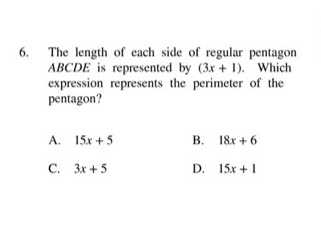 6. The length of each side of regular pentagon \( ...