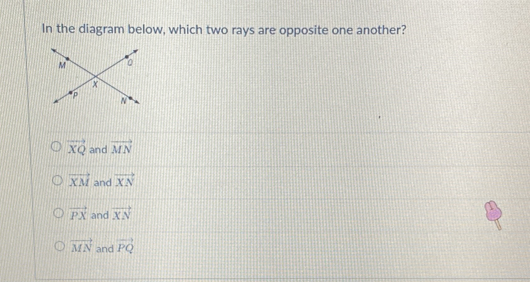 in-the-diagram-below-which-two-rays-are-opposite-cameramath