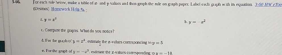 3.66. For each rule below, make a table of \( x \)...