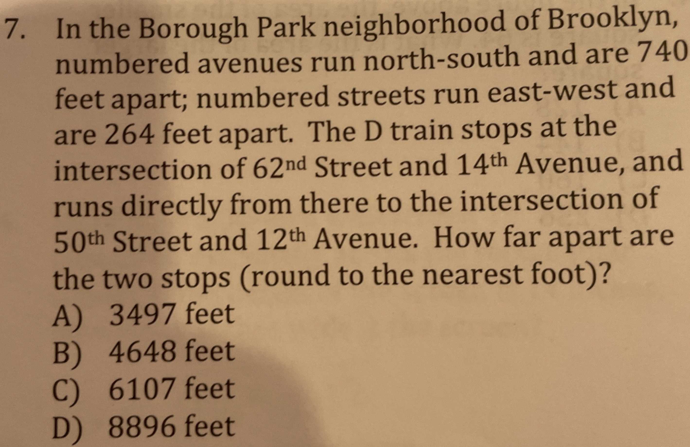 7. In the Borough Park neighborhood of Brooklyn, n...